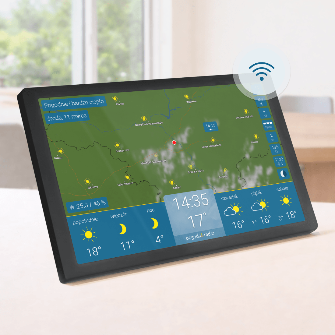pogoda & radar home 4 (Czarny)